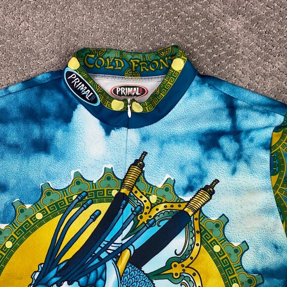 Primal Wear Cold Front Cycling Jersey Men's Large Asian Dragon Dragons - Picture 3 of 10